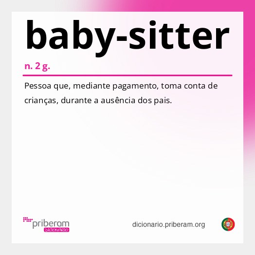 Significado de baby-sitter