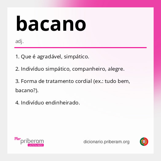 Significado de bacano