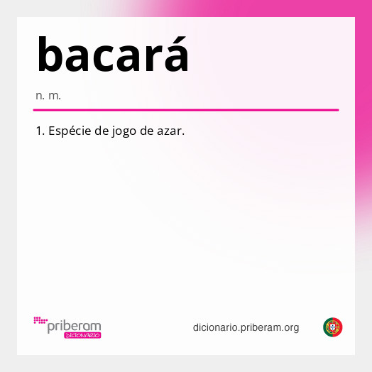 Significado de bacará