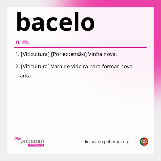 Significado de bacelo