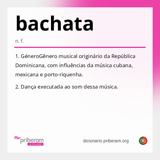 Significado de bachata