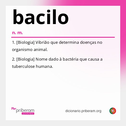 Significado de bacilo