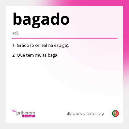 Significado de bagado