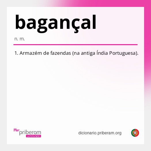 Significado de bagançal