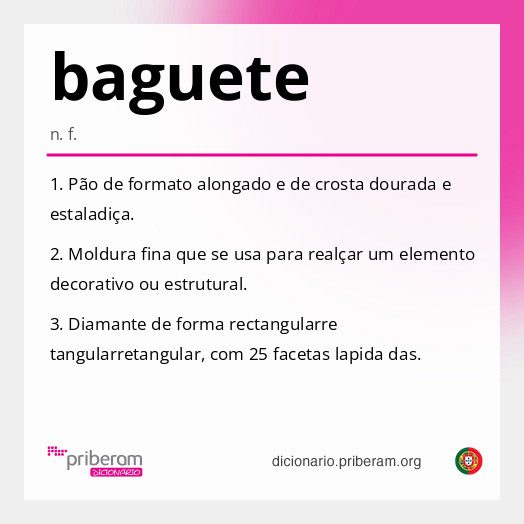 Significado de baguete