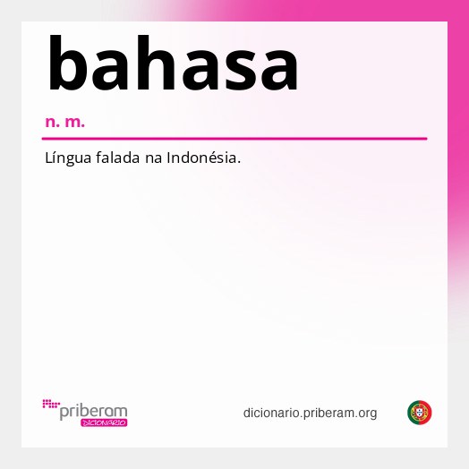 Significado de bahasa