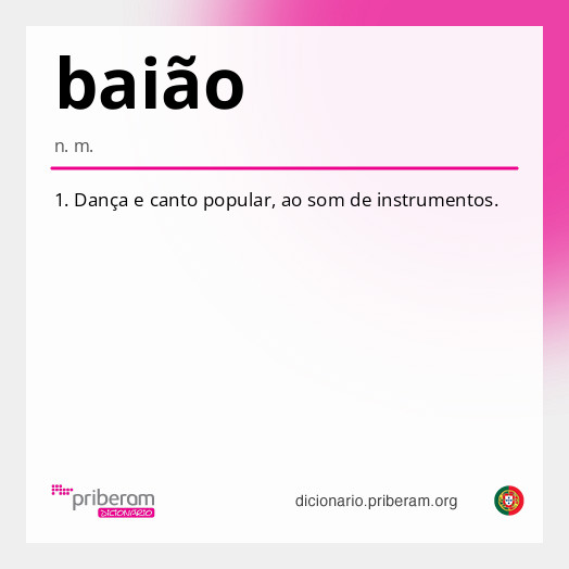 Significado de baião