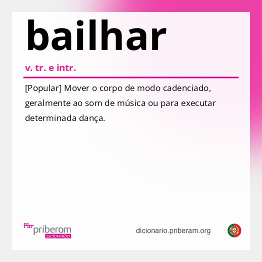 Significado de bailhar