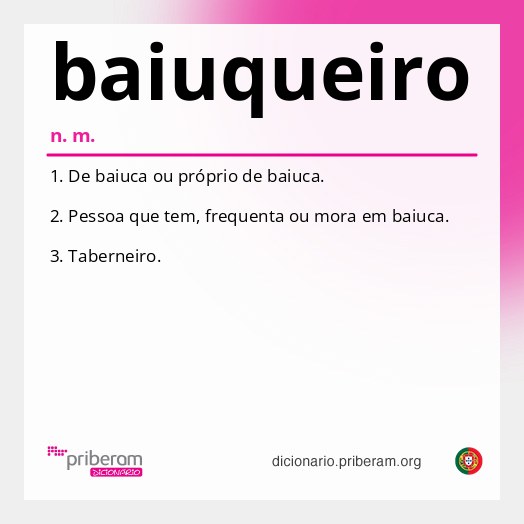 Significado de baiuqueiro