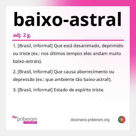 Significado de baixo-astral