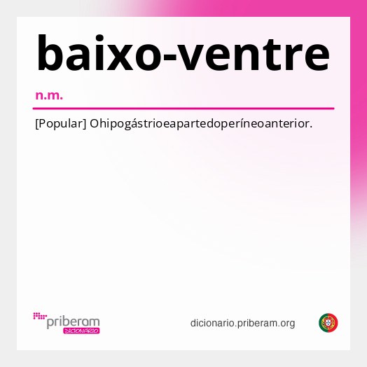 Significado de baixo-ventre