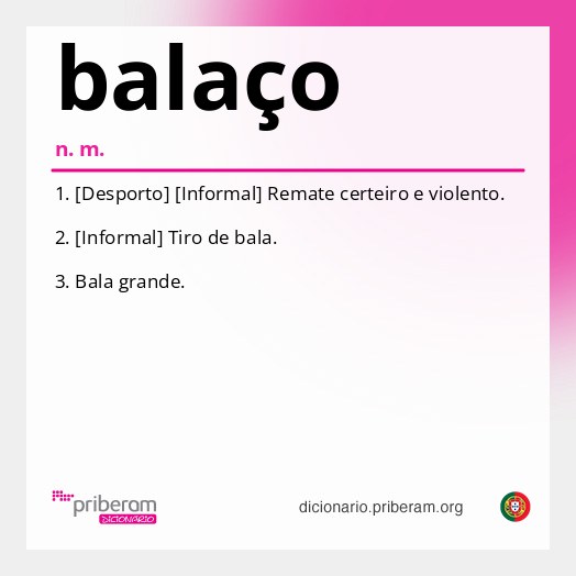 Significado de balaço