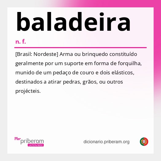Significado de baladeira