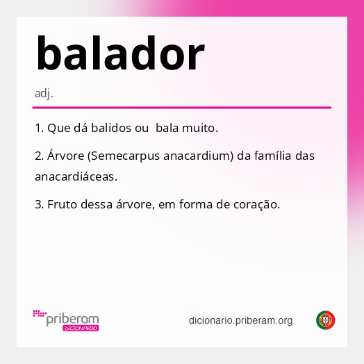 Significado de balador