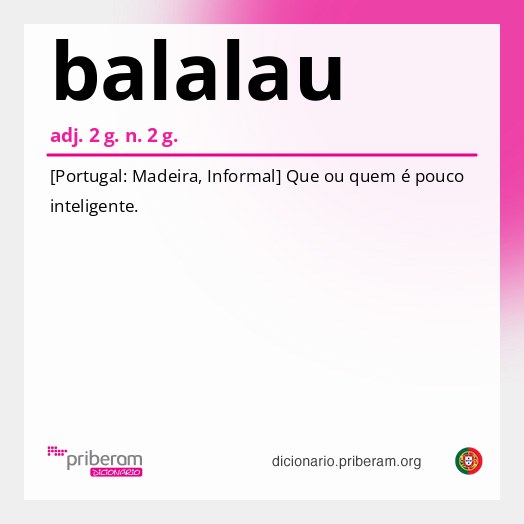 Significado de balalau