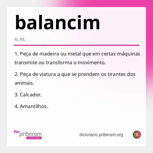 Significado de balancim