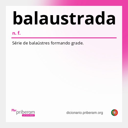 Significado de balaustrada