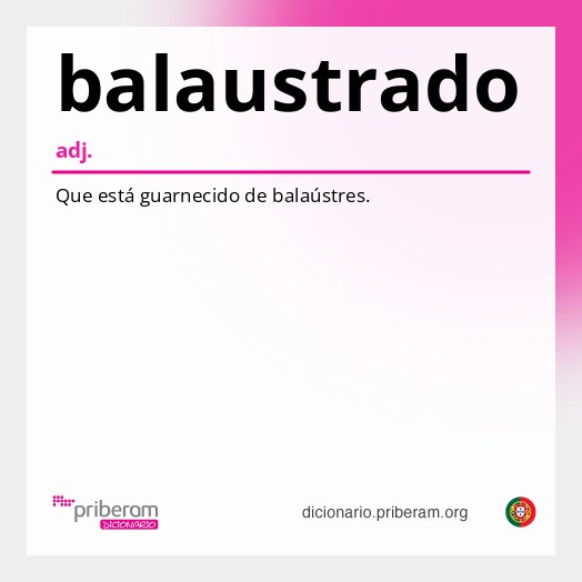 Significado de balaustrado