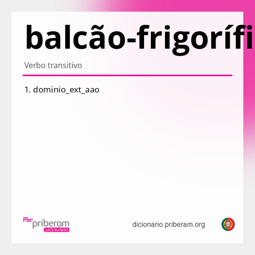 Significado de balcão-frigorífico