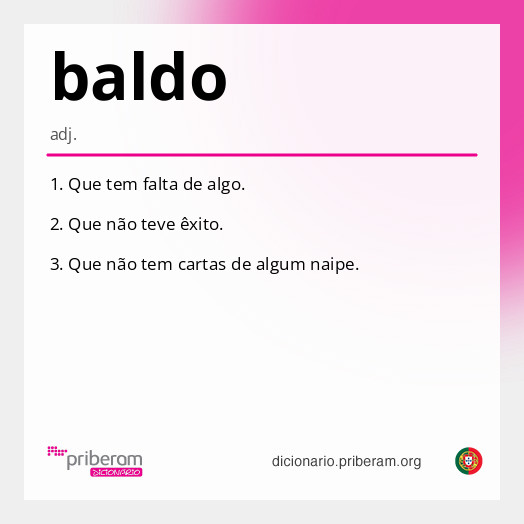 Significado de baldo