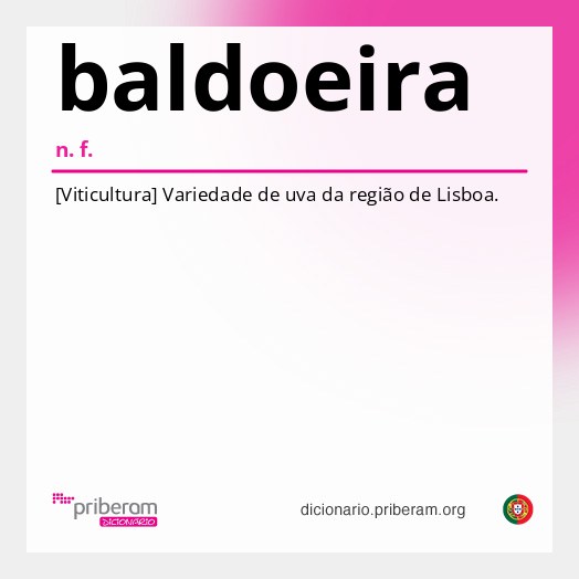 Significado de baldoeira