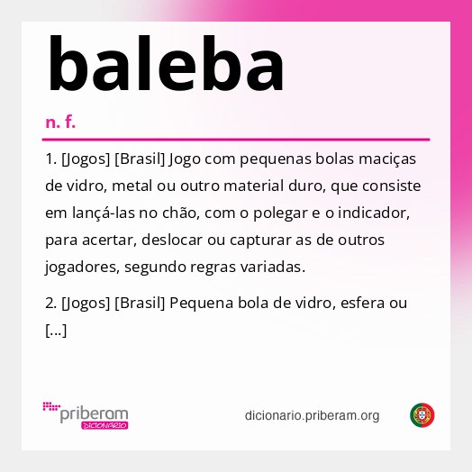 Significado de baleba