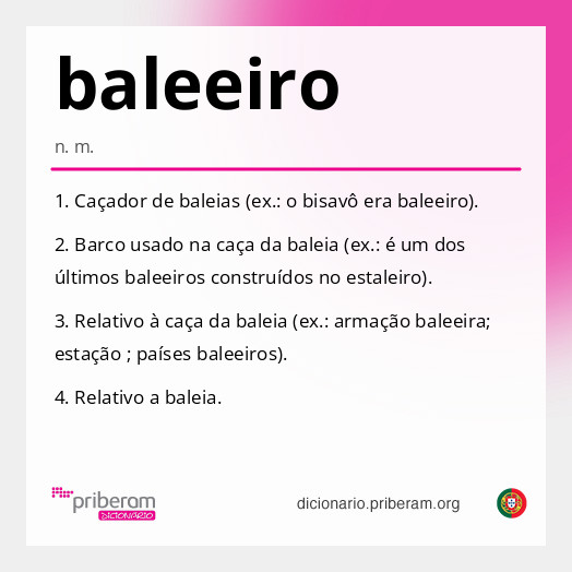 Significado de baleeiro