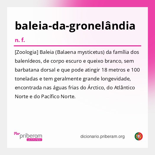 Significado de baleia-da-gronelândia
