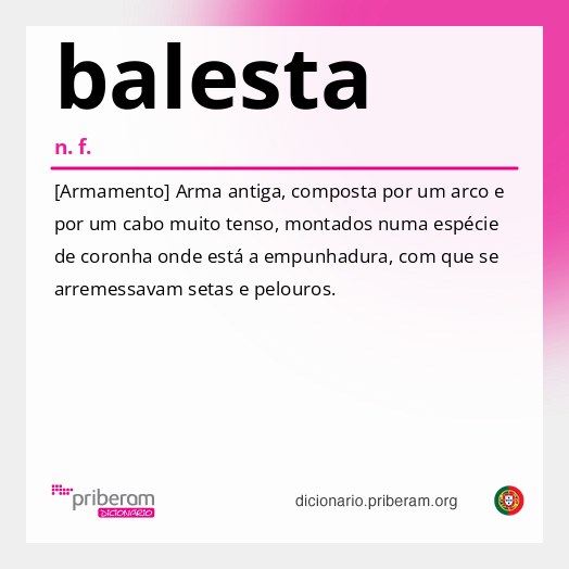 Significado de balesta