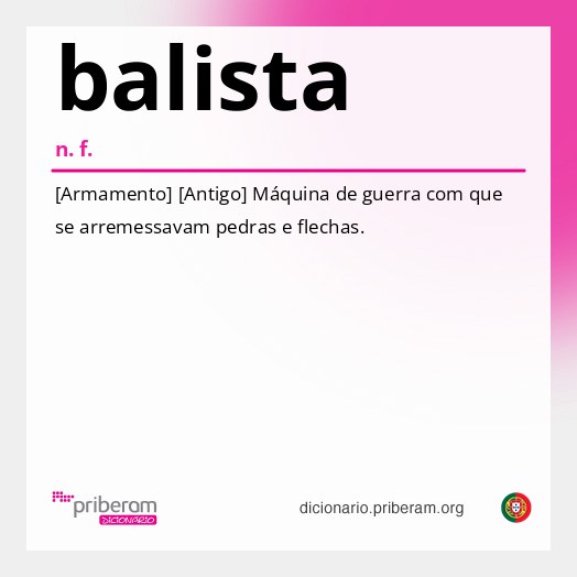 Significado de balista