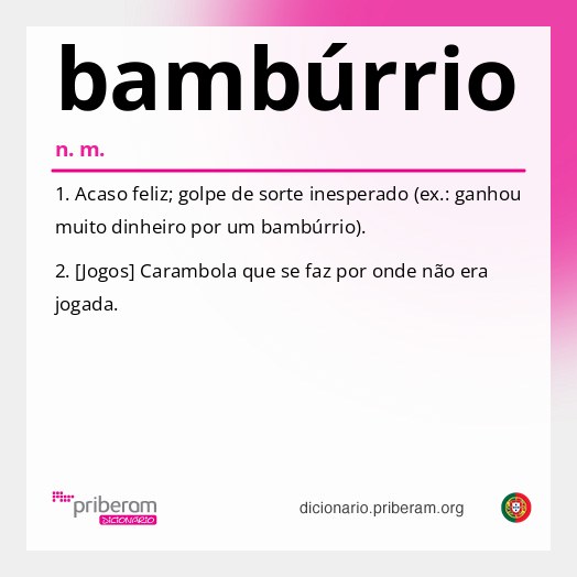 Significado de bambúrrio