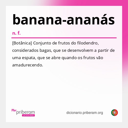 Significado de banana-ananás