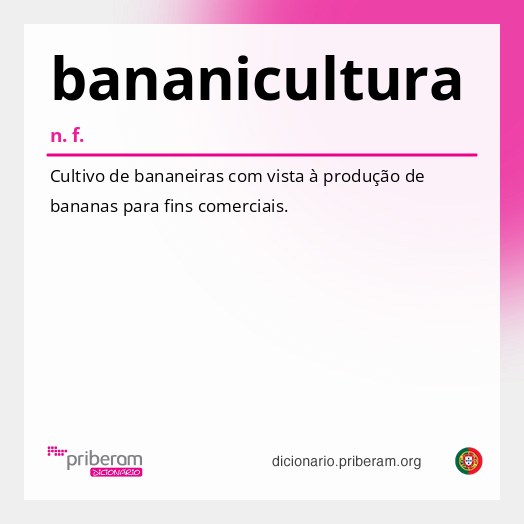 Significado de bananicultura
