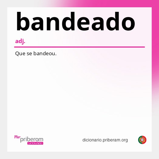 Significado de bandeado
