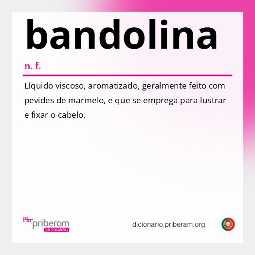Significado de bandolina