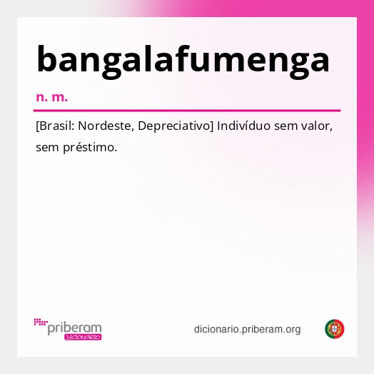 Significado de bangalafumenga