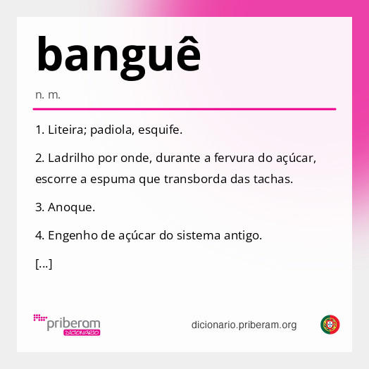 Significado de banguê