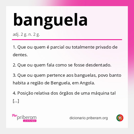 Significado de banguela