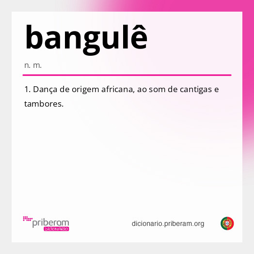 Significado de bangulê