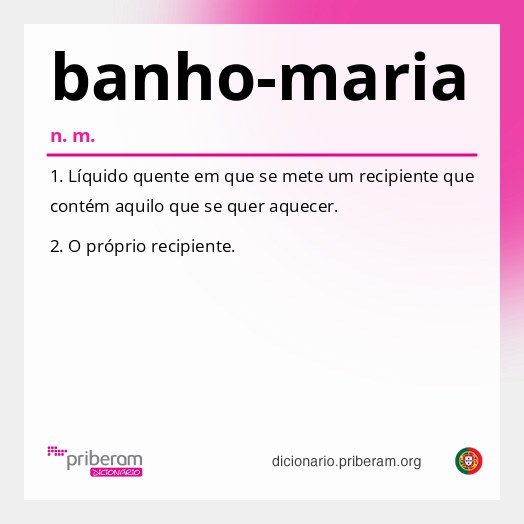 Significado de banho-maria