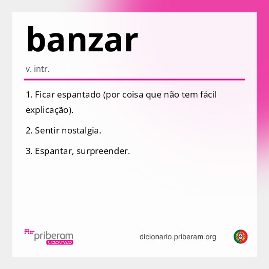 Significado de banzar