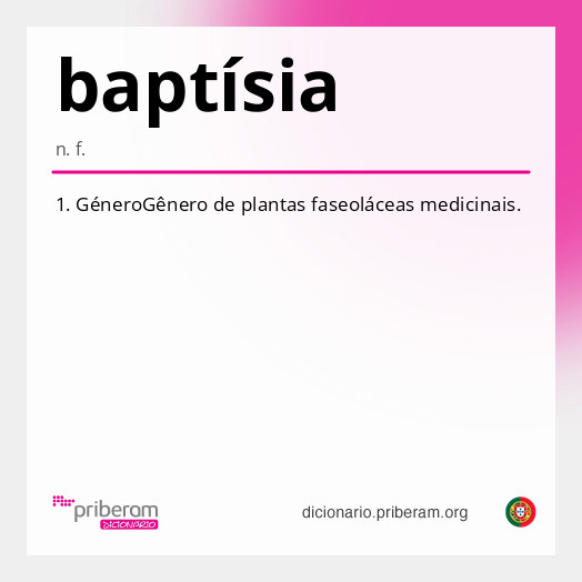 Significado de baptísia