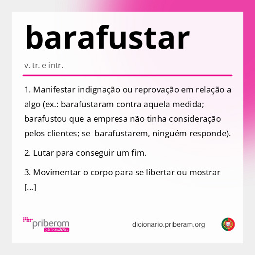 Significado de barafustar