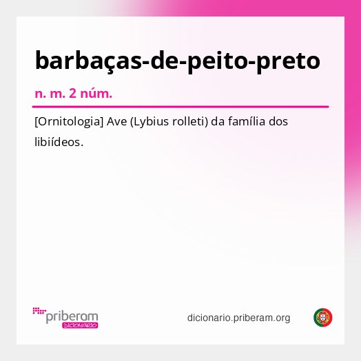 Significado de barbaças-de-peito-preto