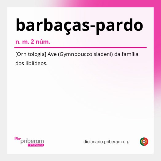 Significado de barbaças-pardo