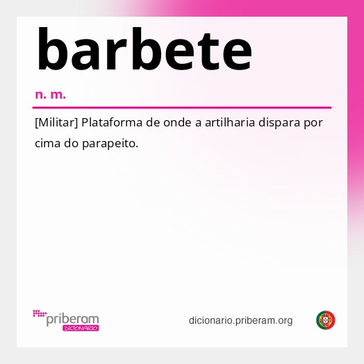 Significado de barbete