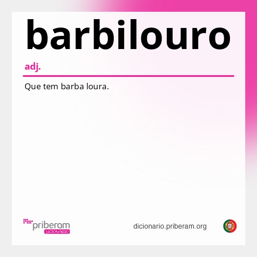 Significado de barbilouro