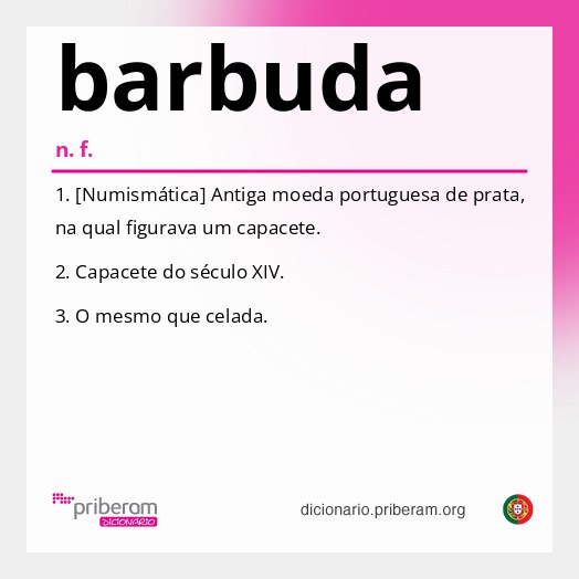 Significado de barbuda
