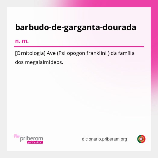 Significado de barbudo-de-garganta-dourada