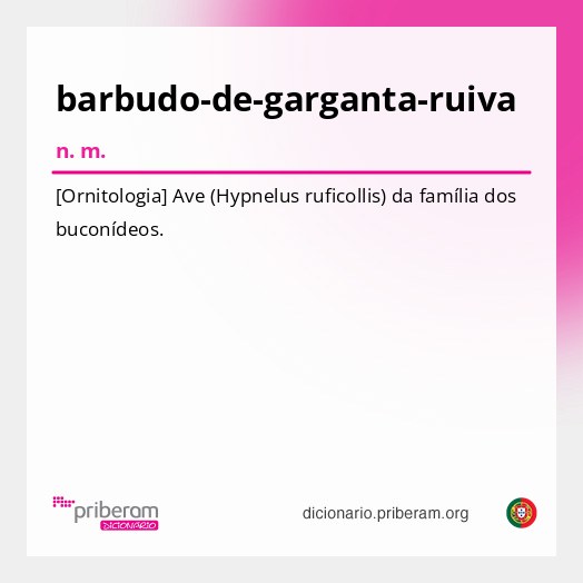 Significado de barbudo-de-garganta-ruiva
